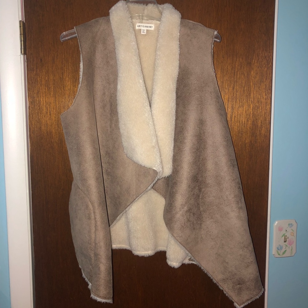 Sherpa & Suede Vest